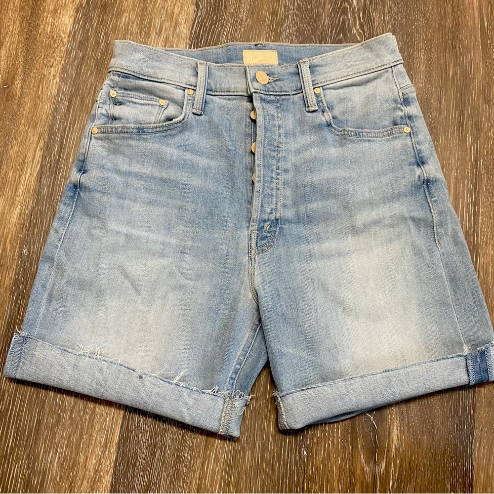 MOTHER Cut Off Jean Shorts